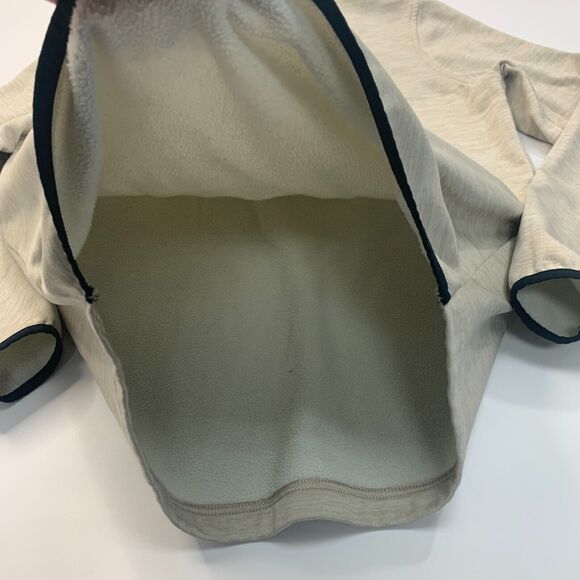 Under Armour Coldgear Sweatshirt Mens S Small Stone Beige Fleece Quarter Zip - Picture 8 of 12